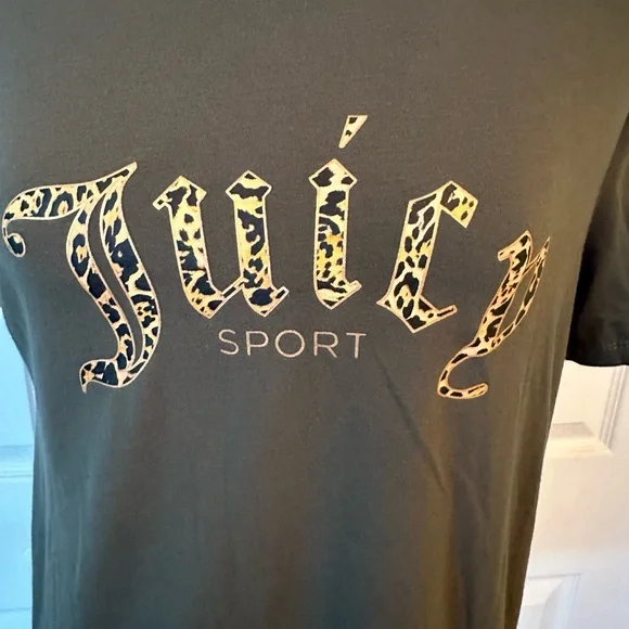 Juicy Couture juicy sport leopard print Tee-shirt - Picture 3 of 5